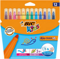 Fasermaler BIC® KIDS KID COULEUR XL, 12-farbig sortiert, Kartonetui à 12St