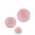 I AM CREATIVE Pompon Set, rosa,20,30,40cm 6010.966 3 Stück