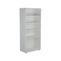 Jemini 1800 Wooden Bookcase 450mm Depth White KF811022