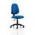 Trexus 1 Lever High Back Permanent Contact Chair Blue 480x450x490-590mm Ref OP000159