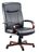 Kingston Bonded Leather Faced Executive Office Chair Black/Mahogany - 8511HLW -