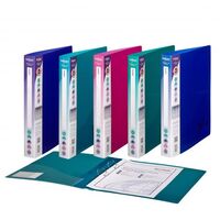 Snopake 2 Ring Binder 25mm A4 Electra Assorted (Pack of 10) 10165