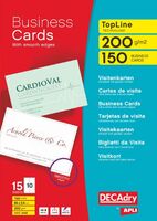DECAdry TopLine Business Card Straight Corner 85x54mm 10 Per Sheet 200(Pack 150)