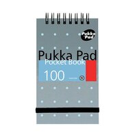 Pukka Pad Ruled Wirebound Metallic Pocket Notebook 100 Pages A7 (Pack of 6)