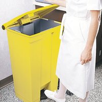 Step On Waste Container 30.5 Litre Yellow (Heavy duty pedal operation for hands