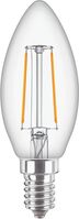 Philips LEDcandle Clear B35 230V 2-25W/827 E14 2700K Non DIM