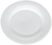 Platte Pallais oval; 25x21.5x2.5 cm (LxBxH); weiß; oval; 4 Stk/Pck