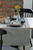 Tischläufer Tarina Uni; 40x130 cm (BxL); grau; 2 Stk/Pck
