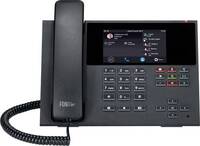 Auerswald COMfortel D-400 Vezetékes telefon, VoIP Üzenetrögzítős, Kihangosító, PoE, Headset csatlakozó Színes érintőkijelző Fekete