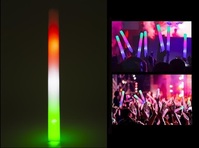 baton lumineux mousse tap tap leds vert blanc rouge 47cm