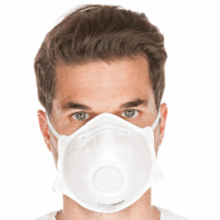 Atemschutzmaske FFP2 NR mit Ventil weiß VE=10 Stück