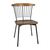 Bolero Scandi Side Chairs in Black - Wood & Stainless Steel - Pack of 2