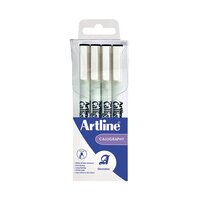 Artline Calligraphy Pen Set Assorted Width Black (Pack of 4) EK-240W4