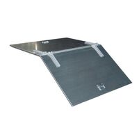 Wheeled sheet metal tipping skips - lids