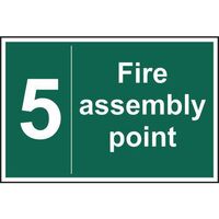 Fire Assembly Point 5 Sign