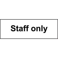 Staff only sign