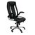 High back executive chair with fold-up arms