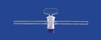 Einweg-Kegelhähne mit Glasküken Borosilikatglas 3.3 | Beschreibung: Mit Glasküken massiv