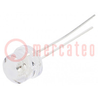 LED; 8mm; rouge; 1560÷2180mcd; 100°; Front: convexe; 1,8÷2,6VDC