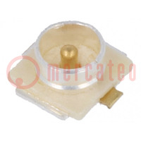 Socket; coaxial; male; straight; 50Ω; SMT; on PCBs; -40÷90°C; 6GHz
