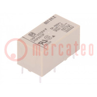 Relè: elettromagnetico; SPST-NO + SPST-NC; Ubobina: 12VDC; 480Ω