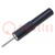 Probe tip; 10A; black; Tip diameter: 1.4mm; Socket size: 4mm; 70VDC