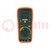 Digitaler Multimeter; LCD; (3999); True RMS AC; -20÷750°C; Bel: ja