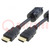Cable; HDMI 1.4; HDMI plug,both sides; PVC; Len: 1.8m; black; 30AWG