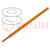 Przewód; H05V-K,LgY; linka; Cu; 2,5mm2; PVC; pomarańczowy; 50m
