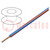 Przewód; H05V-K,LgY; linka; Cu; 2,5mm2; PVC; niebiesko-czerwony