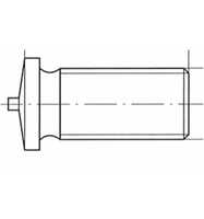 DIN 32501 Schweißbolzen Außengewinde M 3 x 6, A2 blank