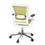 * Bürostuhl SKATE STYLE Sitz Stoff grün / Rücken Netz grün / Rahmen weiß hjh OFFICE