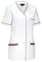 Damenkasack Veda Uni; Kleidergröße 48; weiß/taupe