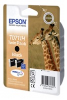 Epson inktpatroon Twinpack zwart T 071 High Capacity T 0711