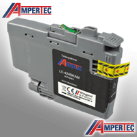 Ampertec Tinte kompatibel mit Brother LC-424BK schwarz