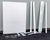 Glas-Whiteboard Mobil mit Drehfunktion, magnethaftend, 1200 x 900 mm, weiß