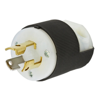 Hubbell HBL4720C electrical power plug Black, White 2P