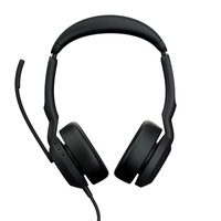 Jabra 25089-999-899 fejhallgató és headset Vezetékes Fejpánt Iroda/telefonos ügyfélközpont USB C-típus Fekete
