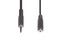 e+p B 125/5 audio kabel 5 m 3.5mm Zwart