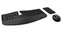 Microsoft Sculpt Ergonomic Desktop keyboard Mouse included RF Wireless Danish Black