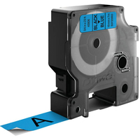 DYMO D1 - Standard Étiquettes - Noir sur bleu - 19mm x 7m