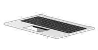 HP 841556-041 laptop reserve-onderdeel Behuizingsvoet + toetsenbord