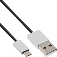 InLine 31710I USB-kabel 1 m USB 2.0 USB A Micro-USB B Zwart