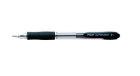 Pilot Supergrip Neon XS, black Czarny Przyciskany długopis