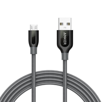 Anker PowerLine+ kabel USB 1,8 m USB A Micro-USB B Szary