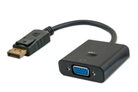 Savio CL-90 video átalakító kábel 0,2 M DisplayPort VGA (D-Sub) Fekete