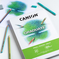 Canson Graduate Drawing Bloc de hojas de papel para bellas artes 30 hojas