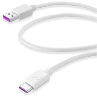 Cellularline USBDATACSCUSBCW USB kábel 1,2 M USB 2.0 USB A USB C Fehér