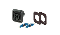 Neutrik NAO2S-SFP-LC fibre optic adapter Black, Blue