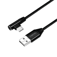 LogiLink CU0137 cable USB 0,3 m USB 2.0 USB A USB C Negro